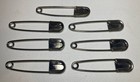 Vintage Brass Safety Pin 5  Large Military Laundry Horse Blanket Lot Of 7