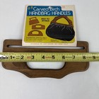 Vintage Wood Diy Handbag Purse Handles 