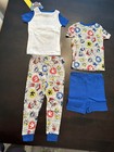 3t  Paw Patrol Boys Pajama Set 4-piece Cotton Sleepwear Set Grey Print Free Ship