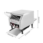 300slices h Commercial Conveyor Toaster Heavy Duty Electric Baking Machine 2200w