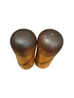 Vintage Mid Century Modern  Multi Wood Salt And Pepper Shakers Mcm Danish
