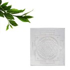 925 Pure Silver Shree Yantra Hindu Vedic Symbol For Wealth   Prosperity - 1 G   