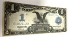 1899  1 Silver Certificate Black Eagle  Large Note Key Date Blue Seal Very Nice