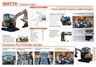 3880lbs Qnt30 Mini Excavator With 25hp Kubota Diesel D902 Engine Pilot Control