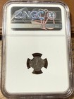 1732 G b  1p  silver Maundy Penny  Ngc Au53 - George Washington Birth Year   