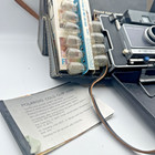 Vtg Polaroid Automatic 100 Land Camera Set W case  Flash  M3 Bulbs   Cold Clip