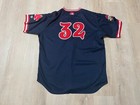 Theo Denlinger Game Used Worn Portland Sea Dogs Blue Jersey