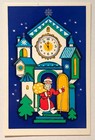 New Year Soviet Santa Claus Fairytale Winter Night Art Russian Vintage Postcard 