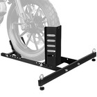 Motorcycle Front Wheel Chock Stand For Trailer Garage 15-22in 1800lb