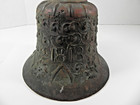 Antique Original Mexican Spanish Colonial Mission Bronze Bell 6 1 2  Dated 1818