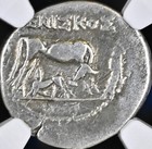 Ancient Greek Illyria Silver Drachm Hellenistic Era 200bc-80bc Ngc Graded Fine