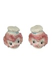 Lefton Pink Poodle Chef Salt   Pepper Shakers Vintage Mcm Japan Kitsch Htf Py