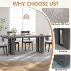 70 8 Inch Dining Table Rustic Farmhouse Kitchen Table For 6-8 People