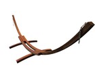 Petra Leisure 14 Ft Wooden Arc Hammock Stand  450 Lb Capacity  Teak Stain Finish