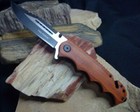 8  Tac Force Wood Spring Assisted Sawback Folding Pocket Knife Blade Assist Open