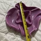 12 In Mullin Ceramics Lavender Ceramic Ashtray Vintage Mid Century Modern Style