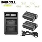 2pcs En-el15 Battery  dual Charger For Nikon En-el15  el15a el15b D810 Camera