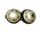 Gorgeous  Antique Sterling  enamel Guilloche  vinaigrette Excellent   