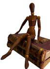 Articulated Artist Lay Figure  Mannequin Wood Mint Cond Ca 1900 13    H  Rare  750