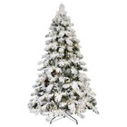       free Shipping       white Christmas Tree  6 Feet  Light Up  270 Frosted Branches 