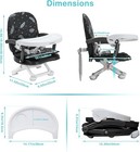 Portable Baby Booster Seat For Dining Table  2 In 1 Foldable High Chair