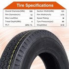 Set 2 4 80-12 Trailer Tires 4 80x12 4 8-12 4 8x12 Replacement 6ply Load Range C
