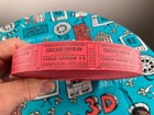 Vintage Cascade Drive In Movie Theatre Ticket Roll From West Chicago Illinois