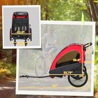 Child Bike Trailer 3 In1 Foldable Jogger Stroller 2-seater Baby Stroller