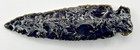 Black  Obsidian Arrowhead Spear Point Tool Artifact Central Oregon 3-1 2  Long