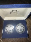     2002 2004 Buffalo Proof 2 Coin 1oz 999 Silver Set  National Collector s Mint    