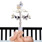 Lambs   Ivy Jungle Party Gray Animals Musical Baby Crib Mobile Soother Toy