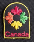 Vintage Maple Leaf Canada Canadian Embroidered Travel Souvenir Patch