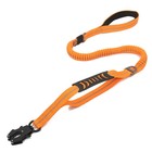 Heavy Duty Reflective Dog Leash Shock Absorbing Bungee Training Lead Seat-belt