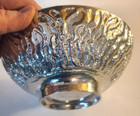 Vintage Don Drumm Cast Aluminum Abstract Bowl 7 5  By 7 5  By 2 5  Vine Pattern