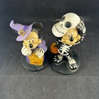 Mickey   Minnie Mouse Disney Skeleton   Witch Halloween Garden Statue Set - Dig
