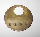 1920 s Climax Molybdenum Co  Mine Miners Brass Check Tag Id Badge Token Colorado