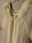 Vtg Tosca Lingerie Negligee Peignoir 2 Pc Set White Boudoir Bridal Usa Small
