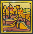 Vintage Judaica Jewish Hebrew Enamel Art Artist Ha Hadar Aviv Judaism Israel