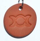 Triple Moon Goddess Rune Aromatherapy Clay Diffuser Pendant 