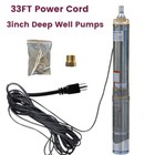 3 4 Hp 3  Deep Well Submersible Pump  220v  13 Gpm  247 Ft Max 60hz  1 25 In Npt