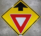 Yield Ahead Authentic Street Road State Highway Sign Reflective 30  X 30  