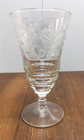 Vintage Clear Glass With Leaves Etched Set Of 4