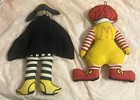 Vintage 1970s Mcdonald s Plush Doll Ronald Mcdonald 13     Hamburglar 16   