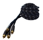 6 Ft 2 Channel Ofc Rca Cable Twisted Pair Triple Shielded Car Audio Nep Audio