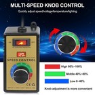 Variable Voltage Regulator 120v 15a 4000w Ac Motor Speed Controller Dimmer