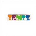 Tempe Arizona Lapel Hat Pin Colorful Block Letters City Souvenir Az