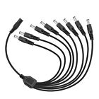 Zosi 2pcs Dc 1 Female To 8 Male Output Power Splitter Cable Y Adapter For Cctv A