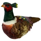 Male Ring Necked Pheasant 3    White Birch Figurine Rustic Hunting Themed Lot Of 5