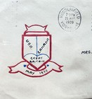 Great Britain 1939 Hand-drawn Cover  kgvi 1 5d Frank  usa-gb-canada Alliance  rr