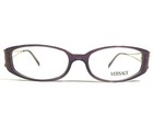 Versace Mod v82 G52 Eyeglasses Frames Purple Gold Round Oval Full Rim 51-15-130